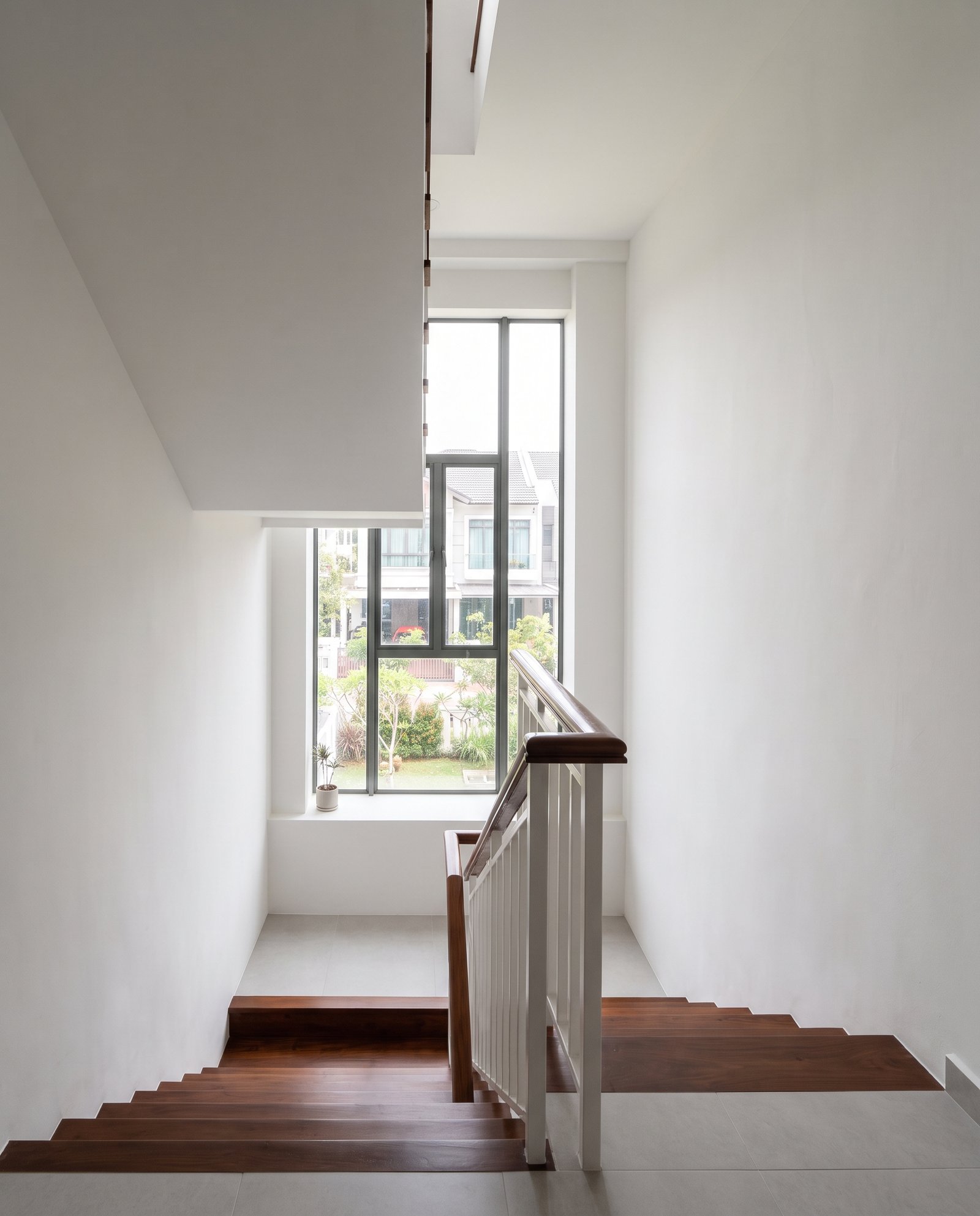 Painted stairwell detail