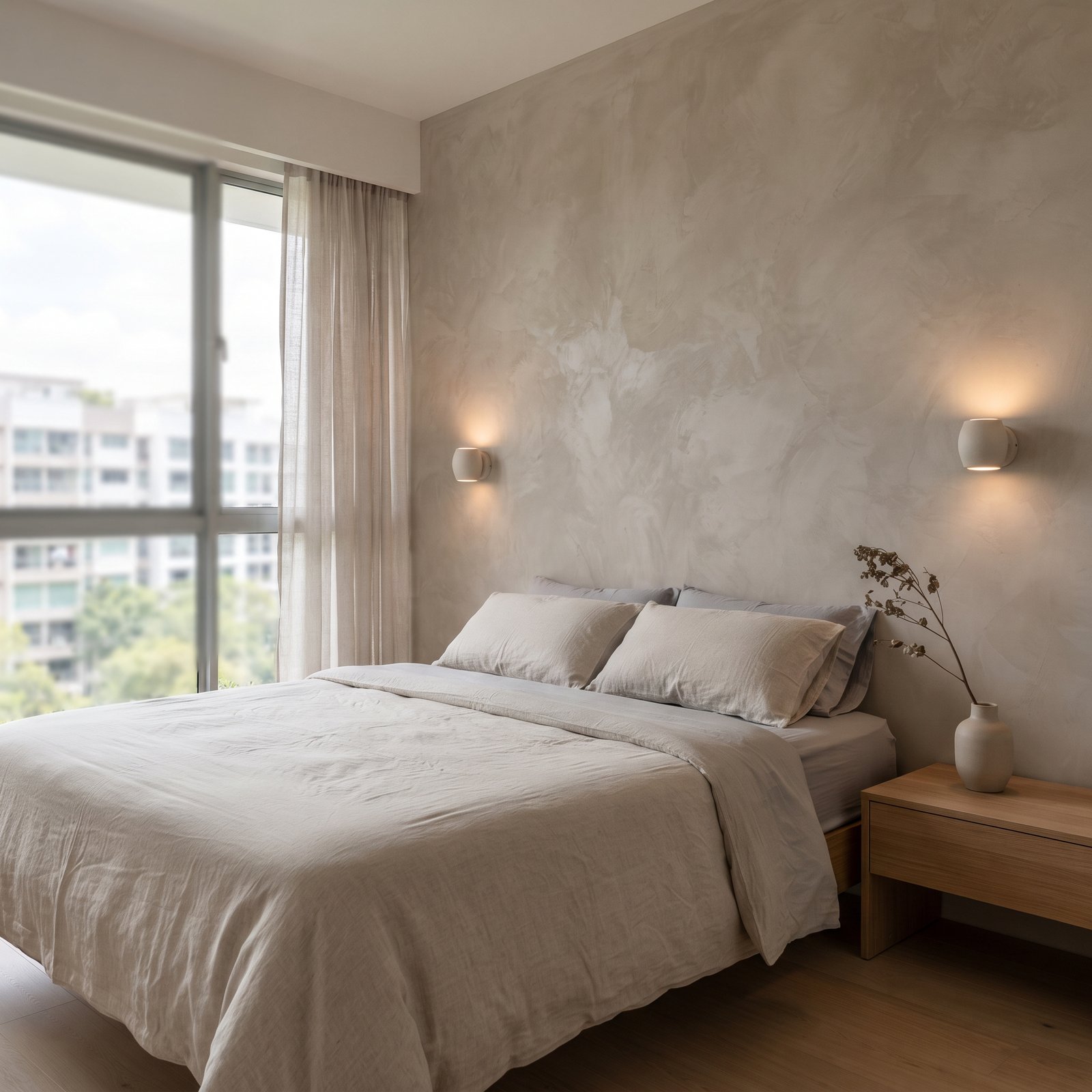 Bedroom feature wall